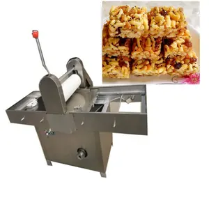Semi auto Sesame amendoim cereal bar formando máquina de moldagem de corte cereal bar amendoim candy bar corte e formando máquina