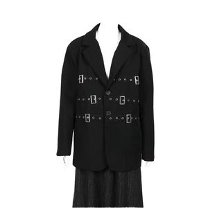 <b>Spring</b> and Summer Trend High-end Solid Tuxedo Suits Pockets Waterproof <b>Women's</b> Suit <b>Jacket</b> - Product Image 1