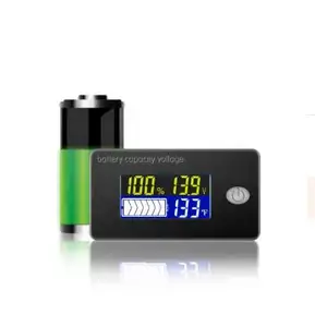 12V36V48V60V72V Lead-acid lithium battery meter LCD voltmeter temperature meter