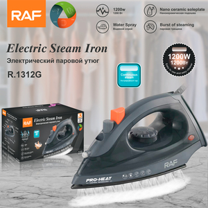 مكواة بخار كهربائية احترافية من راف بقوة 1200 واط مع طلاء سيراميك نانو للقاعدة - Product Image 6