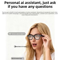 Occhiali Intelligenti AI per Traduzione, Fotocamera, Registrazione Vocale, Controllo Touch, Chat, Chiamate e Ascolto