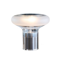 Post-Moderne Minimaliste Designer Chrome Étude Décoration Personnalisé Verre Lampe De Bureau Salon Modèle Chambre Chevet Moderne