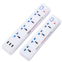 Multiprise intelligente 13A standard britannique avec interrupteurs multiples, ports USB, pour usage domestique et bureautique, convertisseur de fonction domestique, planche de câblage