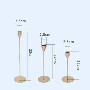 Venta al por mayor de mesas de velas modernas para sala de estar, arte del hierro, velas románticas, decoraciones para <span class=keywords><strong>Cena</strong></span> - Product Image 3