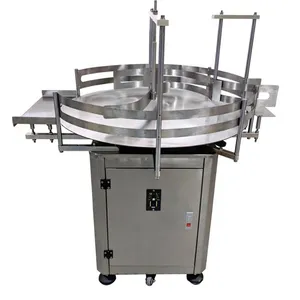 professional manufacturer Semi-Automatic Round Bottle Unscramble Machine / Turntable / Bottle Feeding Table