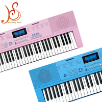 HUASHENG 61 Key Electronic Keyboard LCD/LED Display 100 Timbres Rhythms Teaching Home Practice
