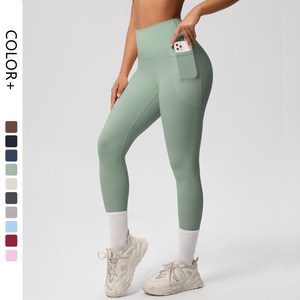 Leggings da Yoga Senza Cuciture da Donna a Vita Alta Push Up, Pantaloni da Palestra Femminili Effetto Arricciato sul Retro - Product Image 1
