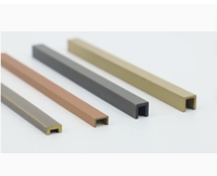 Bande de laiton de décoration murale | Traitement d'extrusion de profil en forme de U de cuivre et de laiton pour l'incrustation décorative en métal