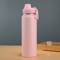 Bouteille d'eau isotherme en acier inoxydable 304 à double paroi sous vide de 600 ml pour le sport et le camping, avec couvercle, prix d'usine, vente en gros