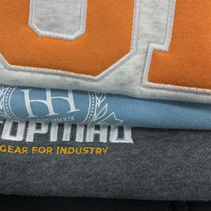 Nueva Sudadera de cuello simulado de lana para mujer, parches bordados de mezcla de algodón y poliéster, logotipo personalizado, MOQ bajo - Product Image 6