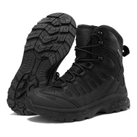 Chaussures de Randonnée Hautes Tactiques d'Extérieur pour Hommes Bottes du Désert Antidérapantes Résistantes à l'Abrasion pour l'Hiver Quatre Saisons