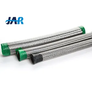 JAR fabrication aciers inoxydables électriques tube de conduit ondulé en métal ROHS ss304 conduit flexible tressé