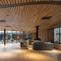 Fabricant Foshan de carreaux de plafond décoratifs linéaires en aluminium à bandes métalliques Produit de haute qualité