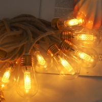 Nouvelles guirlandes lumineuses solaires LED pour Halloween, extérieures, étanches, en plastique, avec télécommande, longueur 5 m, lumières d'ambiance