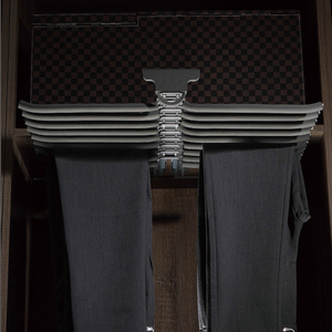CCH garde-robe accessoires pantalons cintre en acier inoxydable <span class=keywords><strong>barre</strong></span> à deux rangées organisateurs de vêtements porte-vêtements - Product Image 5