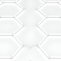 Lámpara de Trabajo LED Hexagonal de Aluminio para Estación de Barbería, 6000K, CRI 90