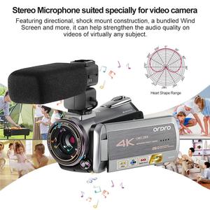 Caméra vidéo numérique professionnelle, 4K 30fps, vision nocturne à <span class=keywords><strong>infrarouge</strong></span>, zoom optique, WiFi - Product Image 4