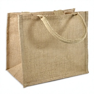 Sac fourre-tout en jute pliable écologique avec fermeture éclair et longue poignée - Réutilisable pour les courses et l'usage quotidien - Product Image 4