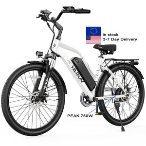 Dropshipping en gros VARUN Vélo électrique urbain de ville 26 pouces, autonomie 50 km, moteur 750W, Shimano 7 vitesses, pour trajets banlieusards, pour hommes, entrepôt UE - Product Image 1