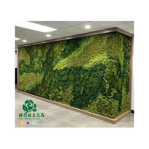 Zhen Xin Qi Handwerk Ready Made Custom ized Büro Dekoration 3D Real Natural Moss Wand kunst Rahmen Großhandel