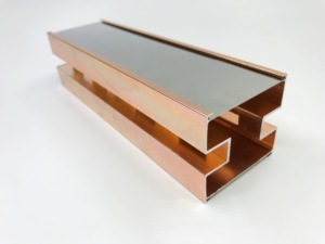 Espositore per Prodotti in Acciaio Inox con Striscia Perforata a Parete, Cornice Espositiva <span class=keywords><strong>Oro</strong></span> Rosa, Vendita Diretta dalla Fabbrica - Product Image 3
