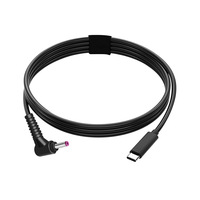 Cable de Carga Rápida USB 3.1 Tipo-C Macho a Hembra DC 5.5X2.5mm 0.2m, Trenzado de PVC, Cobre Puro, 3A, para Teléfono Móvil IOS, Cámara, Banco de Energía