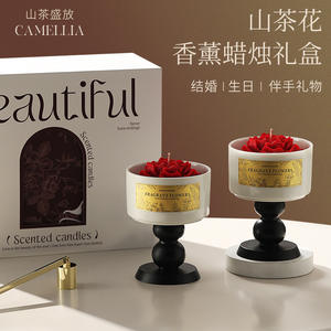 Bougie parfumée en cire de soja de luxe à étiquette privée, senteurs personnalisées, cadeaux pour anniversaire, Saint-Valentin, mariage - Product Image 5