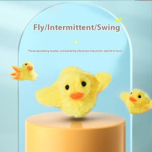 Anatra Flapping automatico gatto giocattolo auto-movimento soffici anatra con suono e attrazione magnetica, gioco interattivo per alleviare la noia - Product Image 3