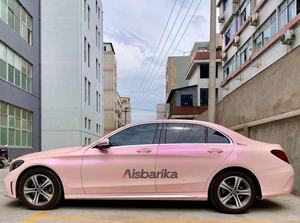 Película de coche Super brillo espacio caramelo Rosa colorido brillante revestimiento de coche tinte de vinilo película decorativa para coche película que cambia de Color - Product Image 4