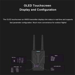 ชุดระบบส่งภาพดิจิตอลไร้สาย SIYI HM30 30KM ความคมชัดสูงแบบ Full HD พร้อมที่ชาร์จ สำหรับเครื่องบิน โดรน เรือ กวางตุ้ง จีน - Product Image 3