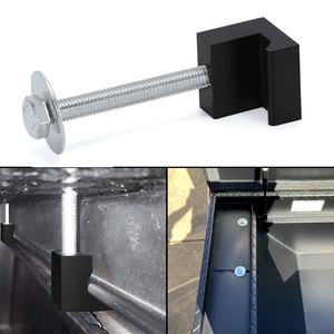 4 pz alluminio <span class=keywords><strong>Crossover</strong></span> Toolbox J Hook Kit con viti rondelle J-Clip morsetti di montaggio cassetta degli attrezzi <span class=keywords><strong>Tie</strong></span> Down Bolt tenditore universale - Product Image 2