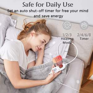 液晶コントロールパネル付き,6つの加熱レベル機械洗濯可能,急速加熱ブランケット - Product Image 5