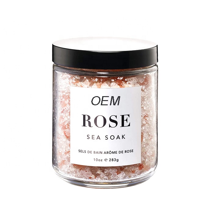 Оптовая продажа, OEM, цветочный ароматизатор для ванны, спа, пузырьковый розовый цвет, замачиваемые кристаллы соли, ароматерапия, Эпсом, скраб для тела, соль
