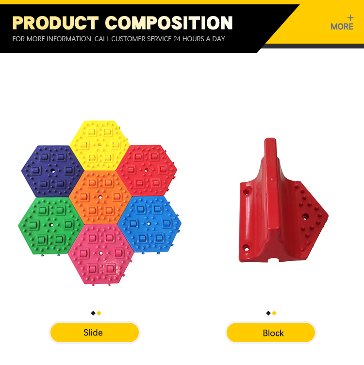 Outdoor Plastic Dry Ski Rainbow Snow Slip Slide factory design Fun Park Equipment For Park