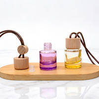 Flacon de parfum pour voiture en verre cristal coloré, 8 ml, diffuseur d'air frais pour la décoration intérieure de voiture, vente chaude