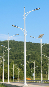 Hot Sale 6-22M Solar Steel Street <b>Light</b> Single Arm Double for Road Lighting Solar Lamp <b>Pole</b> for Urban Areas - Product Image 6