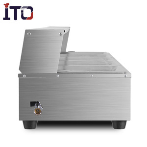 Coperchio di vetro elettrico da tavolo commerciale Bain Marie per <span class=keywords><strong>attrezzatura</strong></span> da Catering - Product Image 3