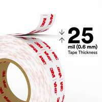 Ruban adhésif double face découpé sur mesure 3M 4930 VHB blanc 0,64 mm haute adhérence pour fixation industrielle