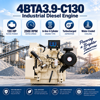 Moteur diesel turbocompressé refroidi par eau SCDC Cums 4BTA3.9-C130 pour machines de construction, chargeuse-pelleteuse