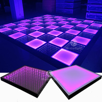 Piste de danse LED magnétique 16x16 pieds, imperméable, portable, pour mariage, événement, fête