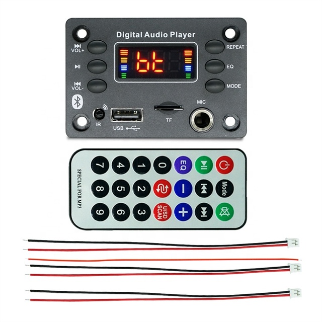 JQ D136BT 2x25W MP3 Player  Speaker Amplifier Board  MP3 Module Microphone Recording
