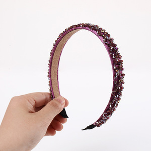 Nueva diadema de diamantes de moda con estilo barroco europeo y tendencia Ins. Diadema de diamantes creativa y sencilla con forma de gota de agua. - Product Image 2