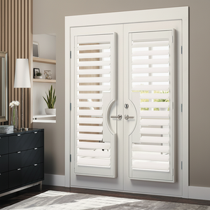 Panneaux de persiennes horizontales en PVC blanc lisse <span class=keywords><strong>pour</strong></span> portes coulissantes et volets de plantation, <span class=keywords><strong>pour</strong></span> usage <span class=keywords><strong>extérieur</strong></span> et en cuisine (vente en gros) - Product Image 3