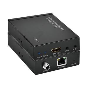 Extensor <span class=keywords><strong>HDMI</strong></span> sobre IP GC 1080P de 100 m/328 pies a través de cable Cat5e/6 con IR bidireccional, transmisor y receptor de video en red TCP/IP. - Product Image 1