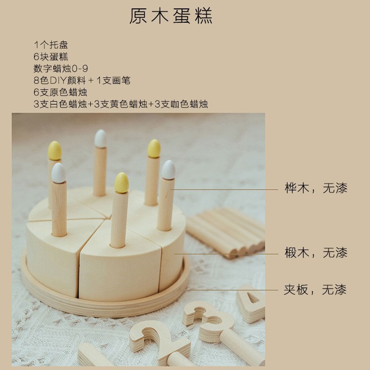 Gâteau petit bûche-bougie numérique