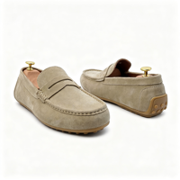 Mocassins Confortables en Cuir Véritable Faits Main pour Hommes – Chaussures Décontractées de Conduite pour Trajets Urbains Toutes Saisons