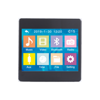 Amplificateur mural intelligent 3,5 pouces 4*25W avec radio FM et télécommande, amplificateur de puissance et mixeur - Nouveauté 2023 en promotion