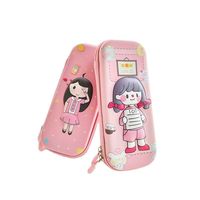 Boîte de papeterie personnalisée pour étudiants, pochette de licorne pour l'école, étui à crayons à fermeture éclair 3D en EVA pour enfants