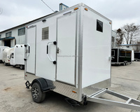 Remorque Toilettes Portable de Luxe Haute Qualité, Conteneur Personnalisé Durable et Écologique pour Lavage Auto, Camping, Terrains de Golf, Mariages