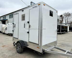 Remolque de Baño Portátil de Lujo de Alta Calidad, Personalizado en Acero, para Lavado de Autos, Campamentos y Bodas en Campos de Golf - Product Image 5